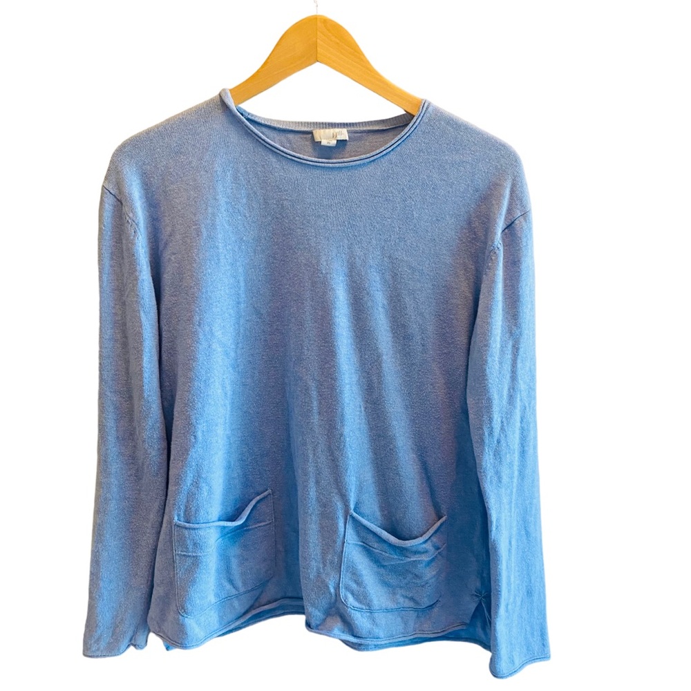 ⭐️ J. Jill Sky Merino Wool Blend Pullover Sweater